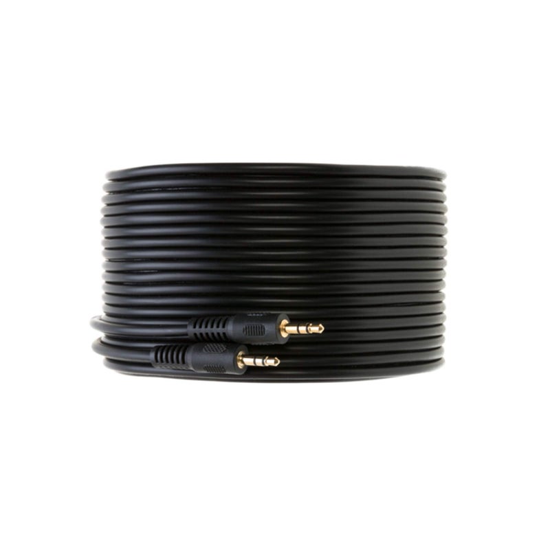 WireZee 3.5mm to 3.5mm Male Audio Stereo Cable - 3ft, 6ft, 12ft, 25ft, 50ft, 100ft (100FT) - Image 4